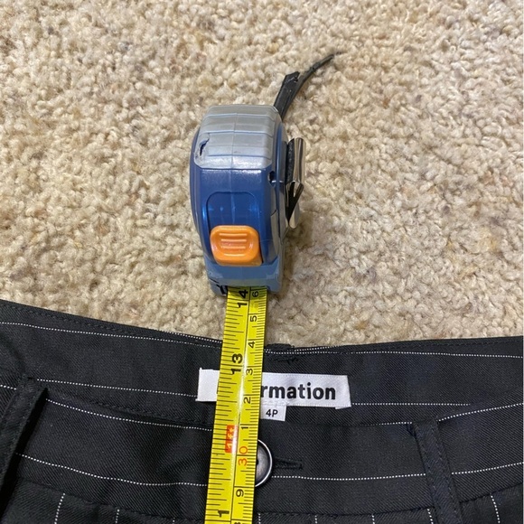 Reformation Black Pinstripe Trousers - Picture 11 of 13